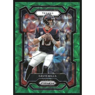 2023 Panini Prizm Prizms Green Scope #117 Davis Mills