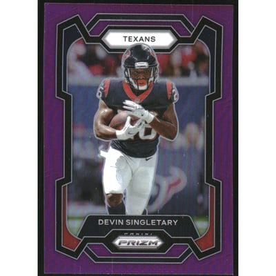 2023 Panini Prizm Prizms Purple #119 Devin Singletary