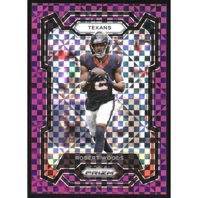 2023 Panini Prizm Prizms Purple Power #123 Robert Woods