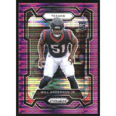 2023 Panini Prizm Prizms Purple Pulsar #342 Will Anderson Jr.