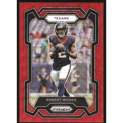 2023 Panini Prizm Prizms Red Wave #123 Robert Woods