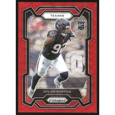 2023 Panini Prizm Prizms Red Wave #340 Dylan Horton