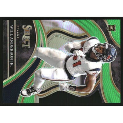 2023 Select Prizm Neon Green Die Cut #207 Will Anderson Jr.