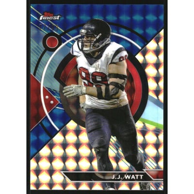 2023 Topps Composite Finest Blue Geometric Refractors #192 J.J. Watt