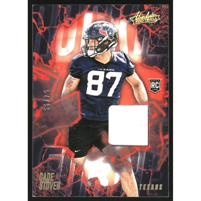 2024 Absolute Rookie Force Jerseys Gold #9 Cade Stover