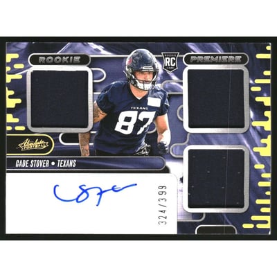 2024 Absolute Rookie Premiere Materials Autographs #27 Cade Stover
