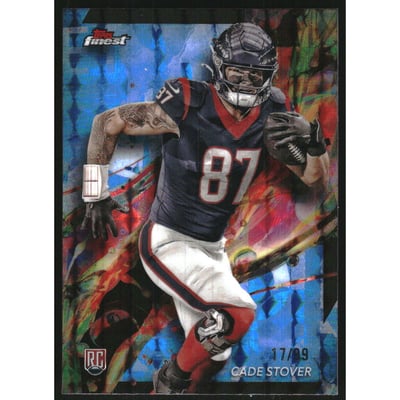 2024 Finest Blue Geometric Refractors #84 Cade Stover