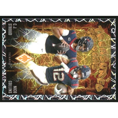 2024 Panini Phoenix Treasured Tandems Lazer #15 CJ Stroud/Nico Collins