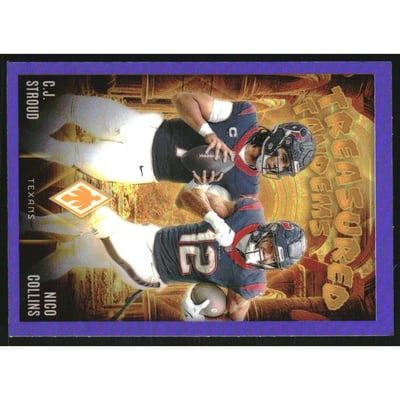 2024 Panini Phoenix Treasured Tandems Purple #15 CJ Stroud/Nico Collins