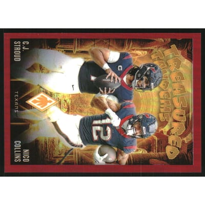 2024 Panini Phoenix Treasured Tandems Red #15 CJ Stroud/Nico Collins