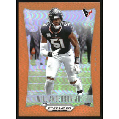 2024 Panini Prizm Deca Prizms Orange #125 Will Anderson Jr.