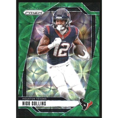 2024 Panini Prizm Prizms Green Scope #113 Nico Collins