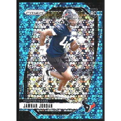 2024 Panini Prizm Prizms No Huddle Blue #346 Jawhar Jordan
