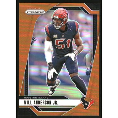 2024 Panini Prizm Prizms Orange #116 Will Anderson Jr.