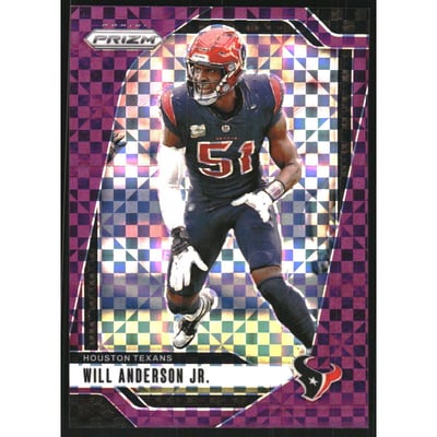 2024 Panini Prizm Prizms Purple Power #116 Will Anderson Jr.