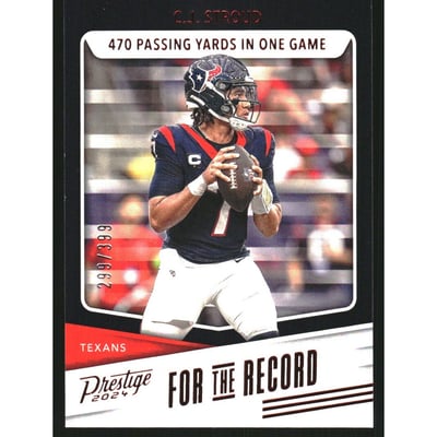 2024 Prestige For the Record Xtra Points Red #11 CJ Stroud