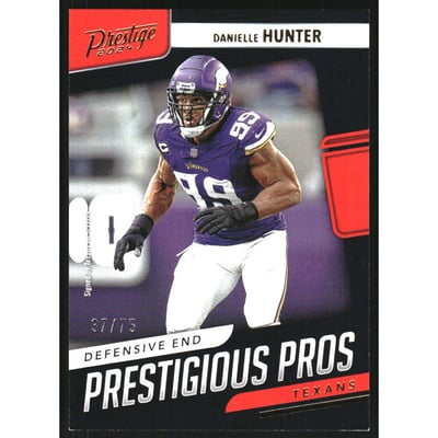 2024 Prestige Prestigious Pros Xtra Points Gold #19 Danielle Hunter