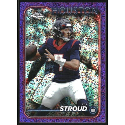 2024 Topps Chrome Purple Speckle Refractors #83 CJ Stroud