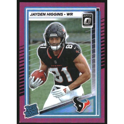 2025 Donruss Optic Pink #225 Jayden Higgins RR