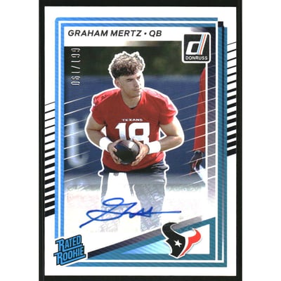 2025 Donruss Rated Rookies Autographs #347 Graham Mertz/199