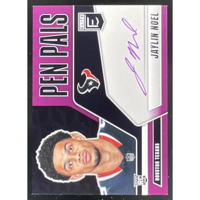 2025 Panini Donruss Elite Pen Pals Horizontal Purple Ink Jaylin Noel Auto