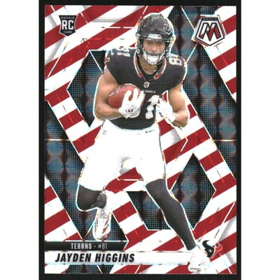 2025 Panini Mosaic Mosaic Red and White Stripe #346 Jayden Higgins