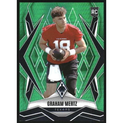 2025 Panini Phoenix Green Hyper #222 Graham Mertz