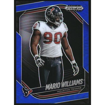 2025 Panini Prizm Black Prizms Blue #68 Mario Williams