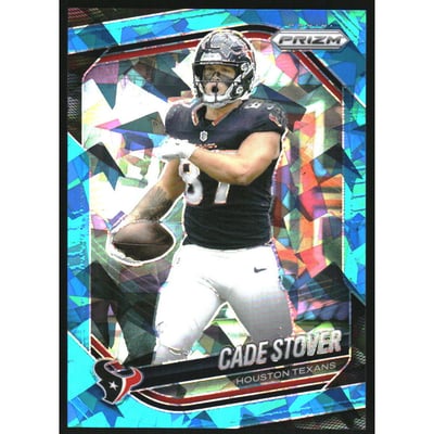 2025 Panini Prizm Prizms Blue Ice #101 Cade Stover
