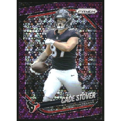2025 Panini Prizm Prizms No Huddle Purple #101 Cade Stover