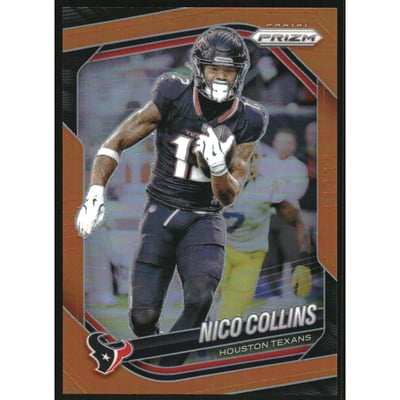 2025 Panini Prizm Prizms Orange #231 Nico Collins