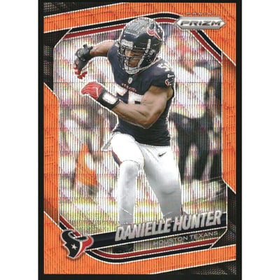 2025 Panini Prizm Prizms Orange Wave #48 Danielle Hunter