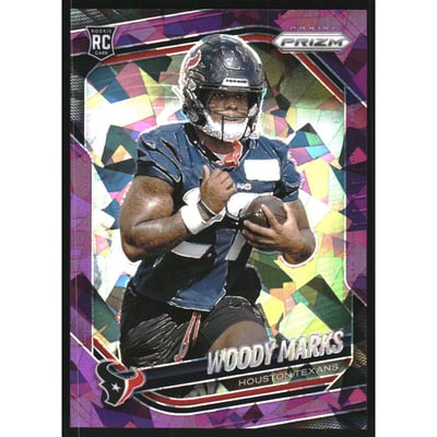 2025 Panini Prizm Prizms Purple Ice #395 Woody Marks