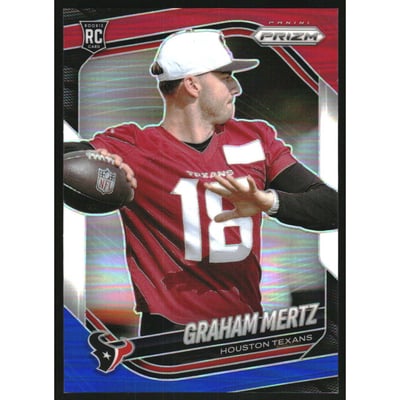 2025 Panini Prizm Prizms Red White and Blue #392 Graham Mertz