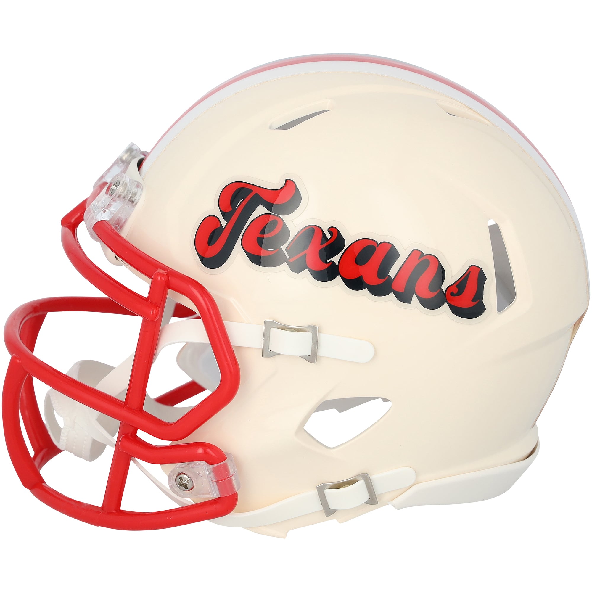 Casque miniature rétro Riddell Speed ​​autographié par Andre Johnson (Houston Texans)