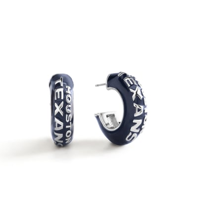 Houston Texans BaubleBar Puffy Enamel Hoop Earrings
