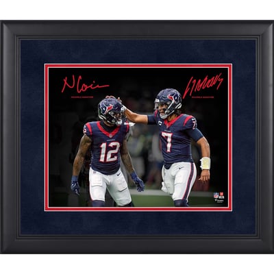 C.J. Stroud & Nico Collins Houston Texans Facsimile Signature Fanatics Authentic Framed 11" x 14" Spotlight Photograph