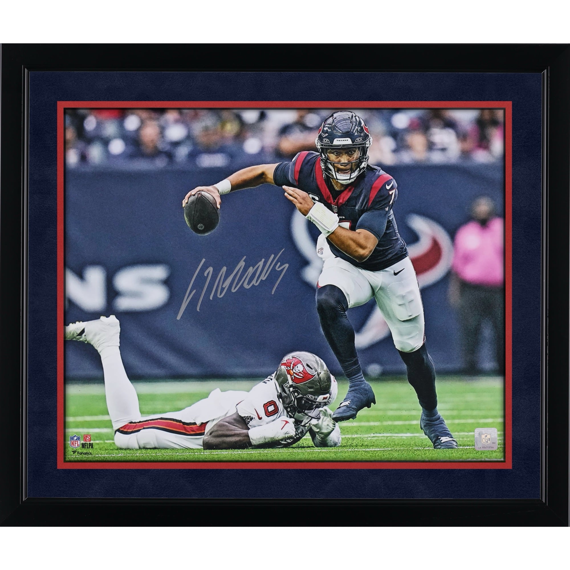 C.J. Stroud Houston Texans Autographed 16" x 20" Escape from Pocket Photograph