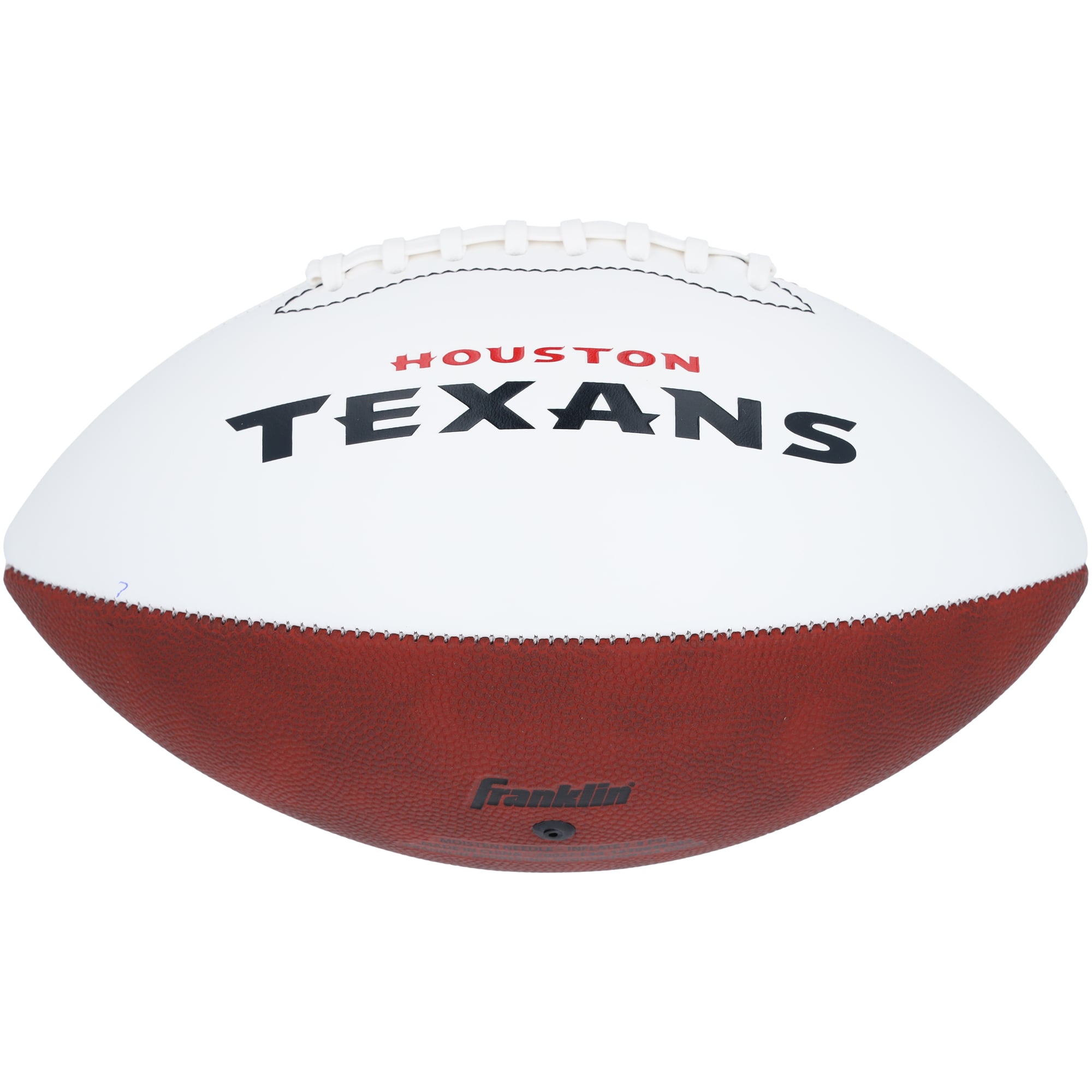 Ballon de football Franklin White Panel autographié par C.J. Stroud des Houston Texans