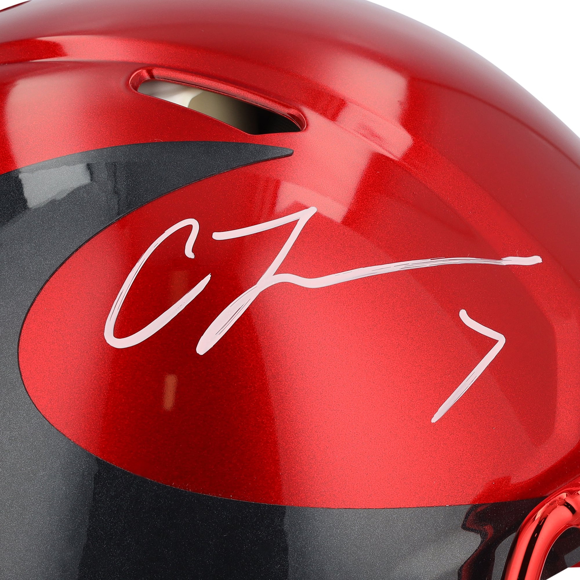 Casque Riddell Speed ​​Authentic 2024 Alternate #1 autographié par C.J. Stroud des Houston Texans