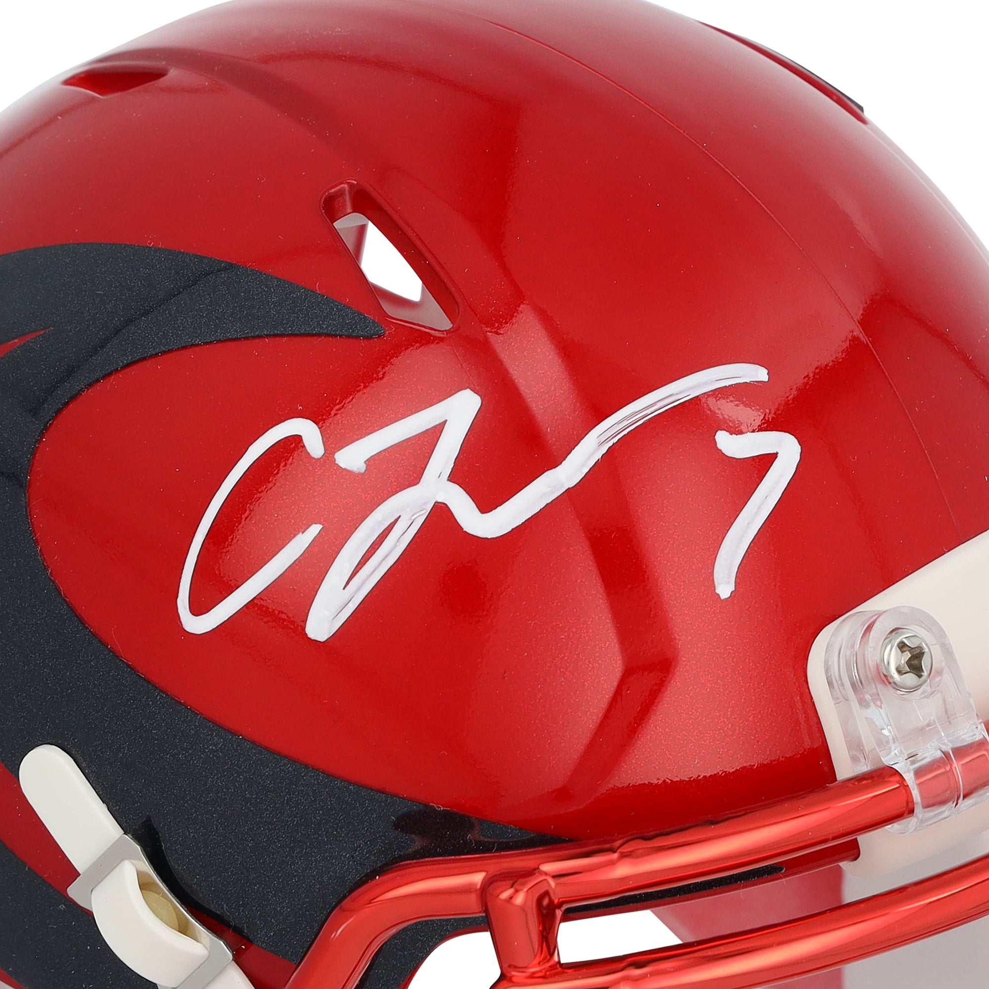 Casque miniature Riddell Speed ​​2024 alternatif n°1 autographié par C.J. Stroud des Houston Texans