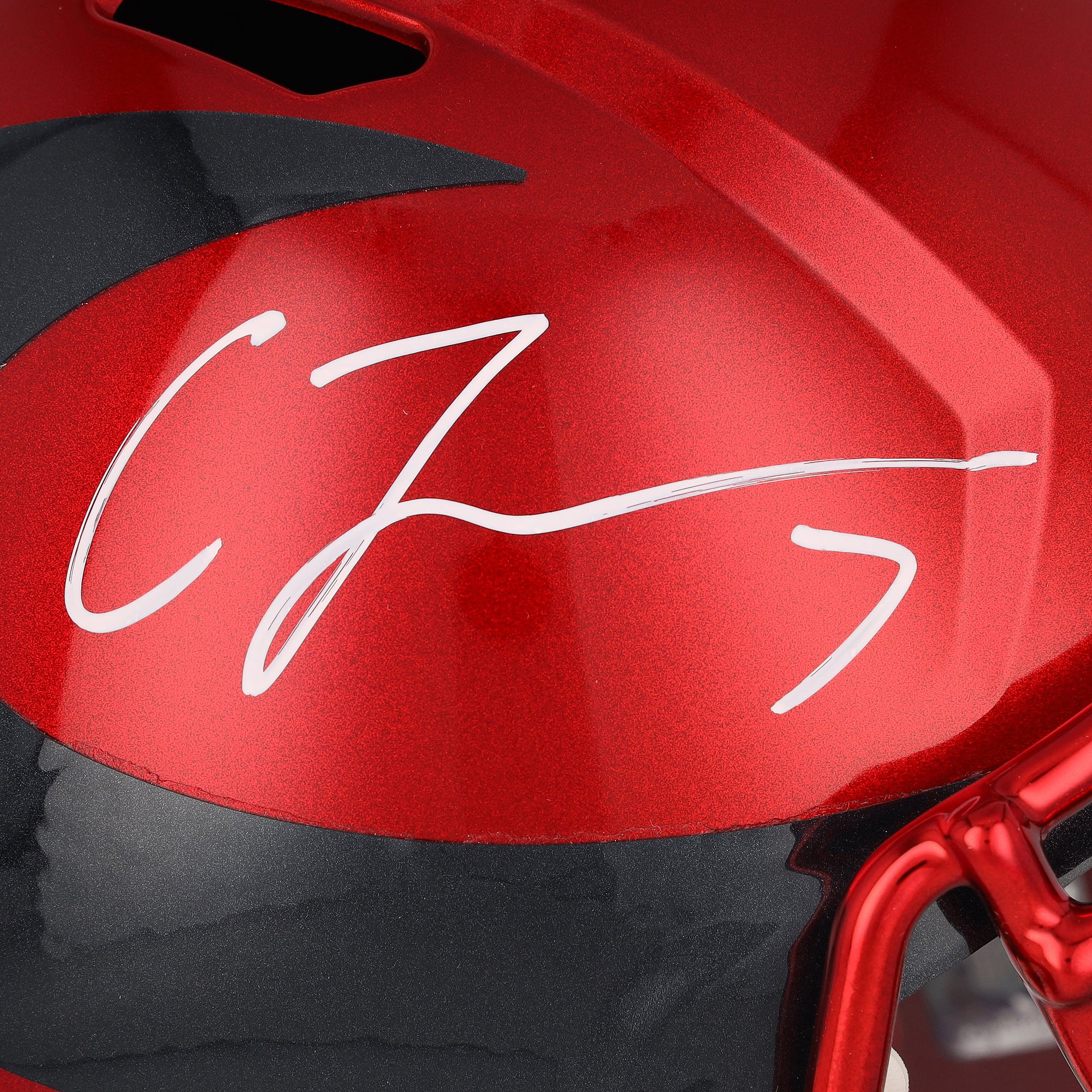 Casque réplique Riddell Speed ​​2024 alternatif n° 1 autographié par C.J. Stroud des Houston Texans