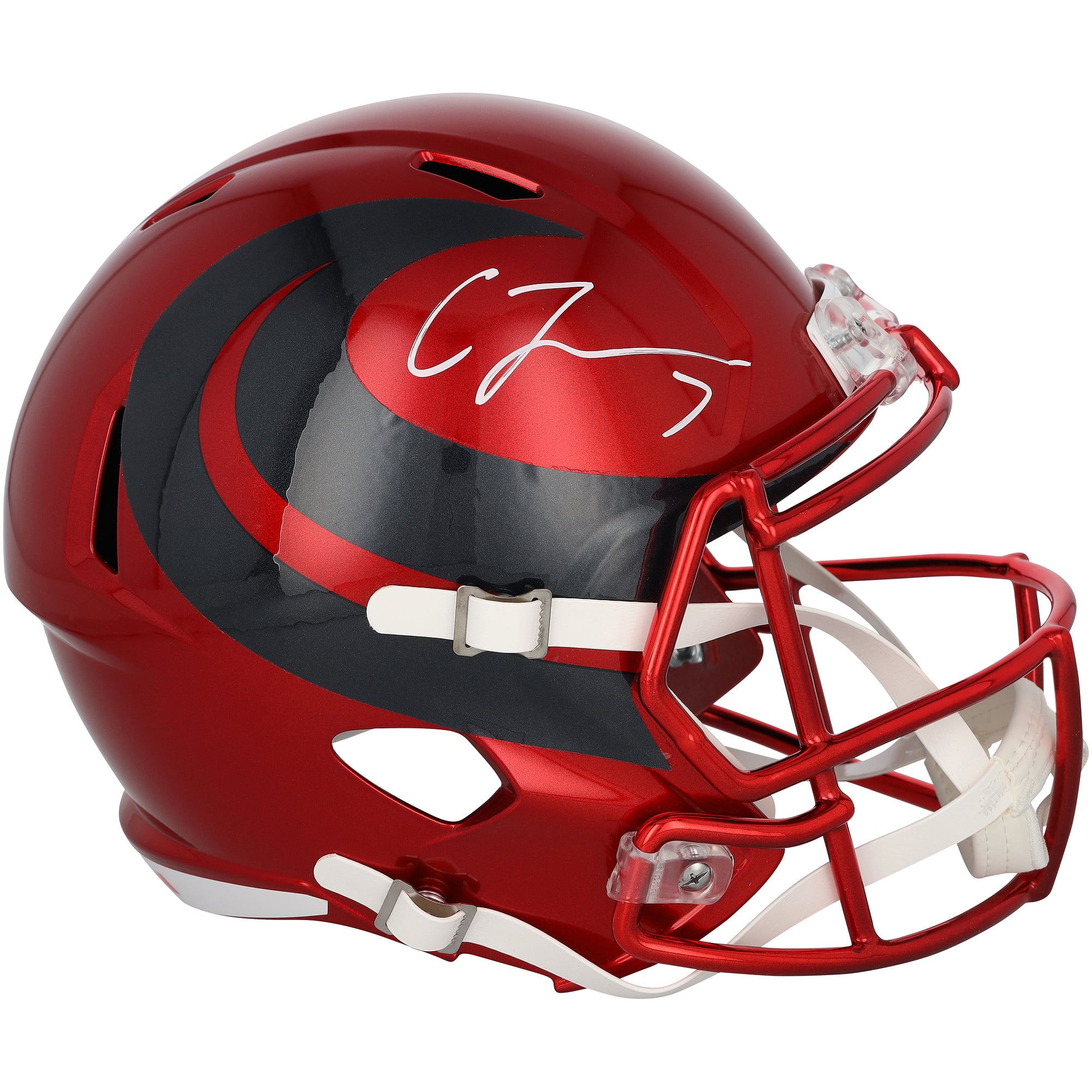Casque réplique Riddell Speed ​​2024 alternatif n° 1 autographié par C.J. Stroud des Houston Texans
