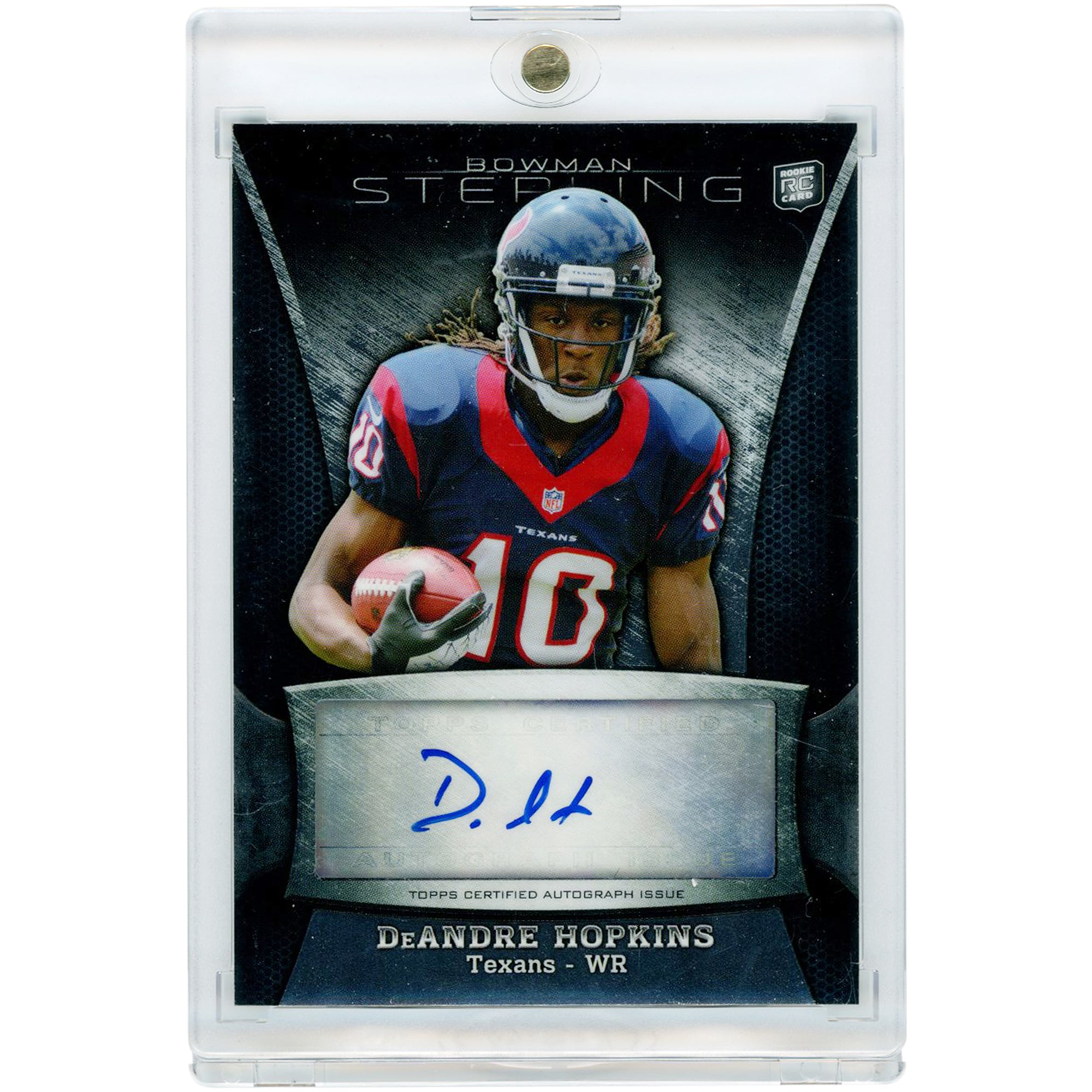 Carte de recrue autographiée de DeAndre Hopkins (Houston Texans) 2013 Bowman Sterling #BSA-DH