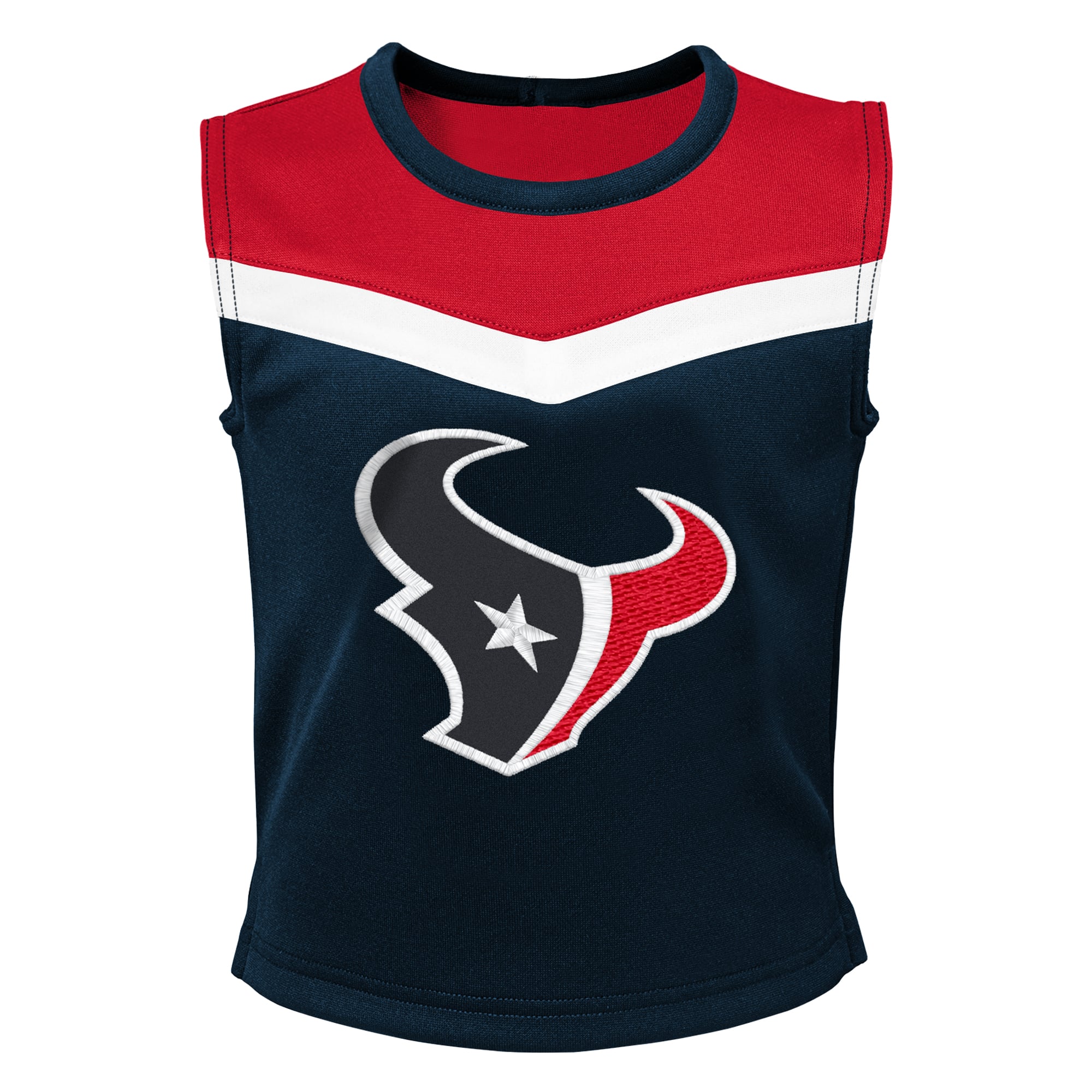 Girls Youth Navy Houston Texans Spirit Two-Piece Cheerleader Set