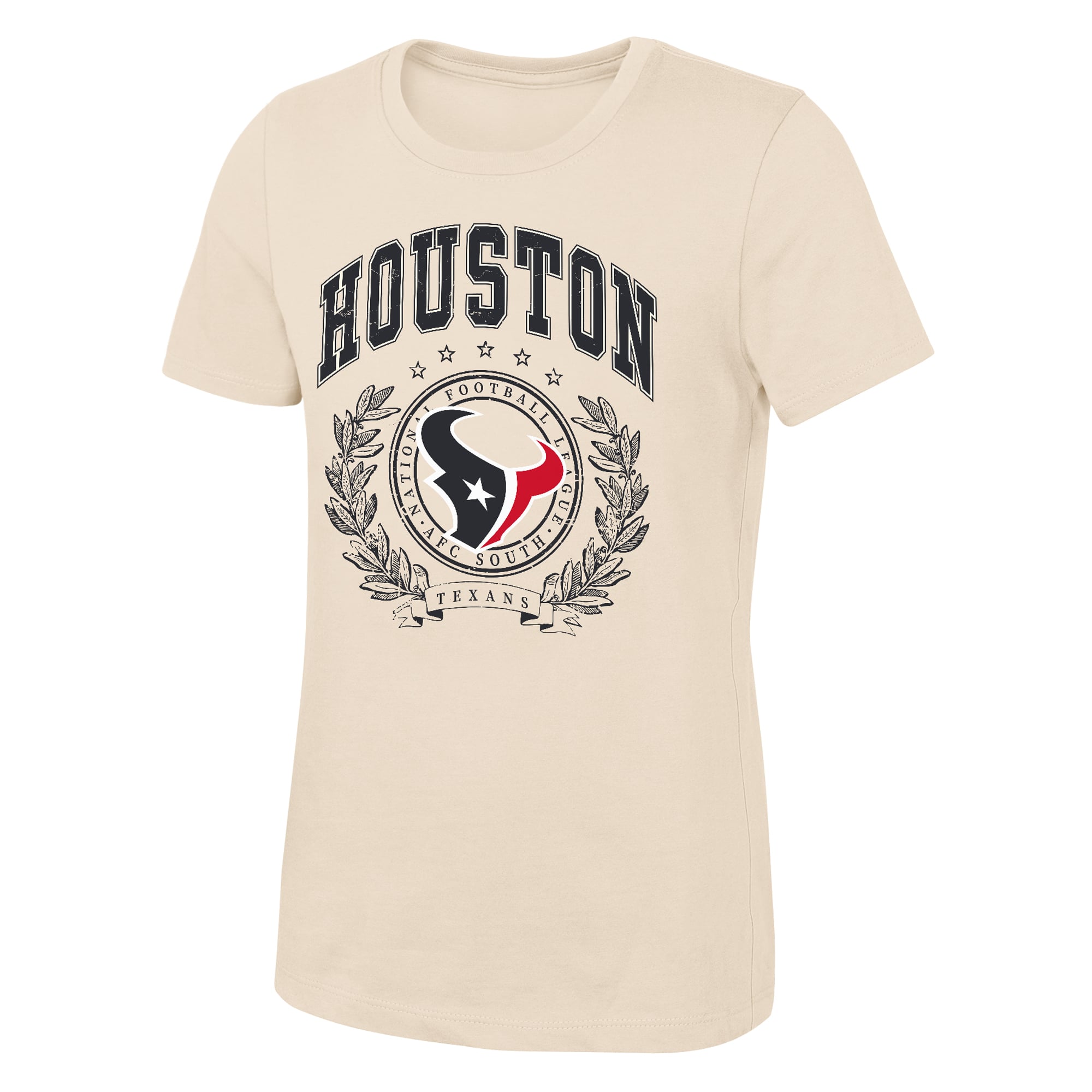 Girls Youth Outerstuff  Natural Houston Texans Undefeated T-Shirt