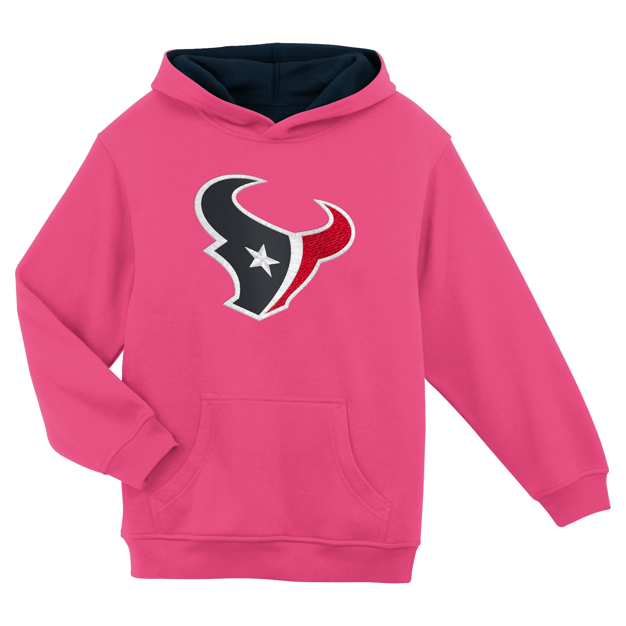 Girls Youth Pink Houston Texans Prime Hoodie