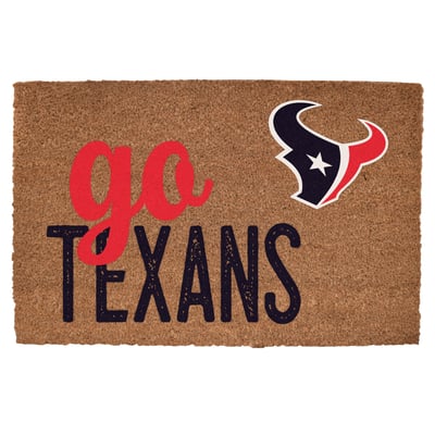 Houston Texans 20" x 30" Go Team Coir Door Mat
