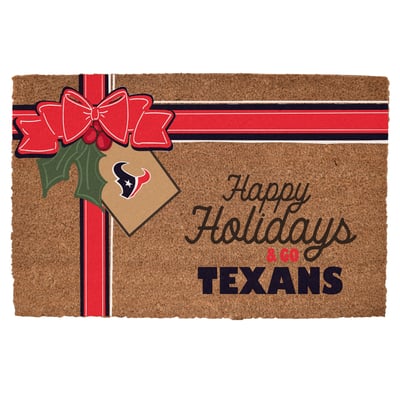 Houston Texans 20" x 30" Holiday Gift Wrap Coir Door Mat
