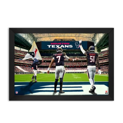 Houston Texans C.J. Stroud & Will Anderson Jr. 27" x 39" Two-Player Framed Print